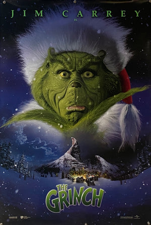 Original 2000 Jim Carrey - How The Grinch Stole Christmas- UK One Sheet Poster