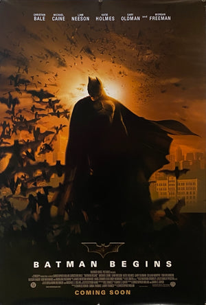 Original 2005 Christian Bale - Batman Begins - UK One Sheet Teaser Poster