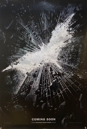 Original 2012 Christian Bale - Batman The Dark Knight Rises - UK One Sheet Teaser Poster