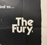The Fury (1978) Original UK Quad Poster — Brian De Palma Horror, X Certificate, Amy Irving, First Release