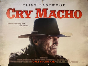 Original 2021 Cry Macho UK Quad Poster