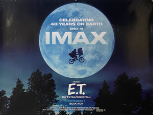 Original 2022 IMAX ET 40th Anniversary UK Quad Poster