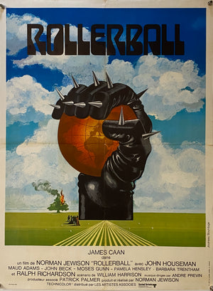 Original 1975 Rollerball French Moyenne Poster