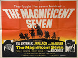 Original 1964 - The Magnificent 7 - Re-Release - UK Quad Poster