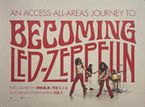 Original 2025 - Becoming Led Zeppelin - UK Quad Cinema Poster