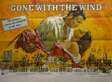 Original 1968 - Gone With The Wind - Re-Release UK Quad Poster