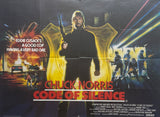 Original 1985 - Chuck Norris - Code Of Silence - UK Quad Poster
