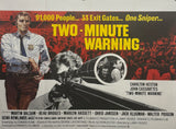 Original 1976 - Charlton Heston - Two Minute Warning - UK Quad Poster