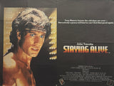 Original 1983 - John Travolta - Staying Alive - UK Quad Poster