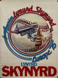 Original 1975 - Lynyrd Skynyrd - MCA Records European Tour/ Nuthin'Fancy Era Promo Poster
