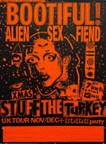 Original 1987 Alien Sex Fiend “Stuff The Turkey” UK Tour Poster
