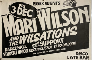Original Early 1980's Mari Wilson and the Wilsations at the Essex Student Union