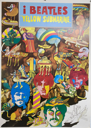 1990's i Beatles Italian Commercial Poster