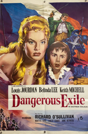Original 1957 Dangerous Exile - UK One Sheet Poster