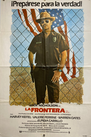 La Frontera (The Border) original 1982 Spanish One sheet Poster