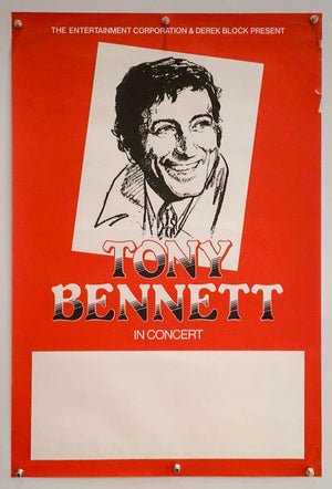 Tony Bennett in Concert - 1980s - Unused Promo Poster