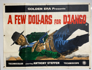 A Few Dollars For Django - Original 1966 UK Quad Poster