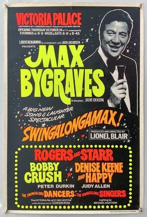 1975 Max Bygraves - Victoria Palace origonal poster