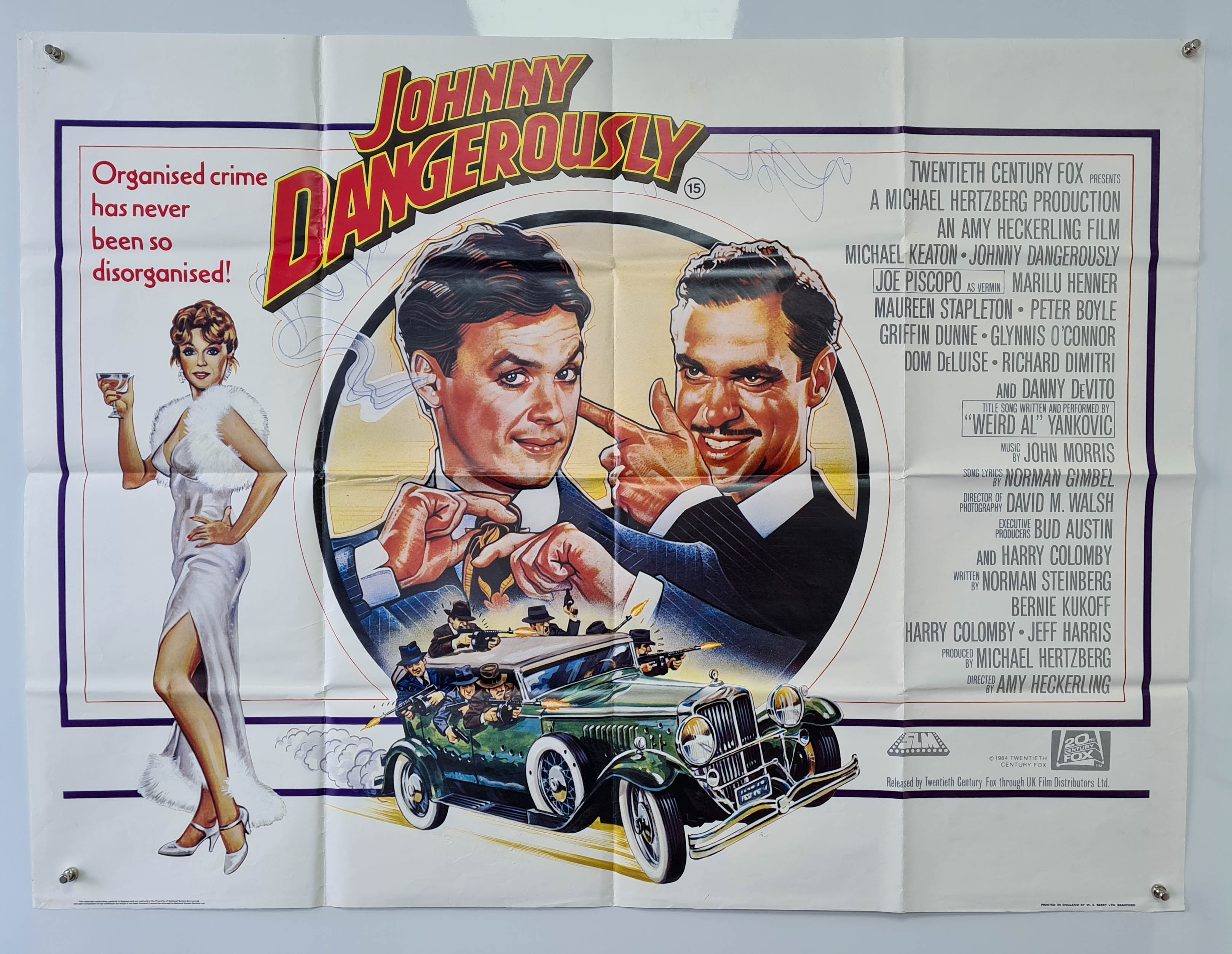 Johnny Dangerously - 1984 - Original UK Quad – Poster Freaks