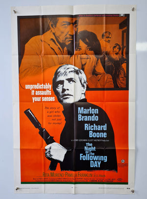 The Night of the Following Day - 1969 - Original US One Sheet