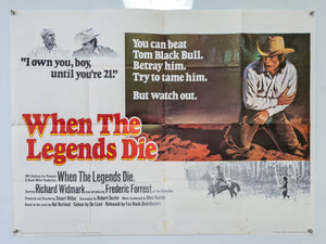 When The Legends Die - 1972 - Original UK Quad