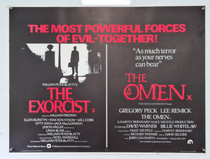 The Exorcist / The Omen - 1976 - Original UK Quad