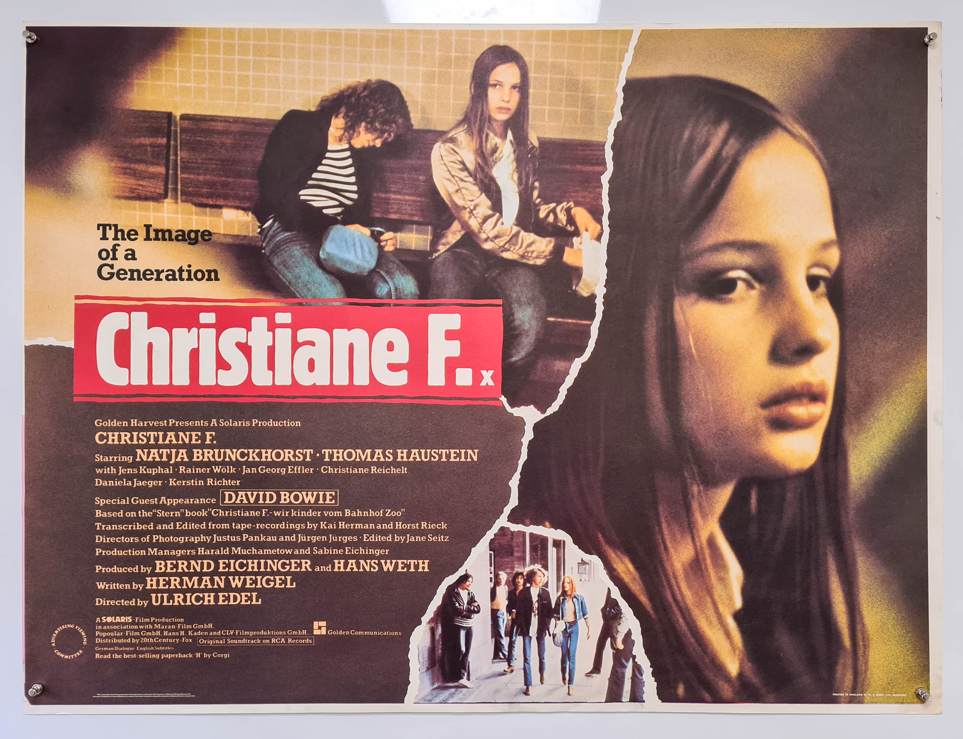 Christiane F 1981 Original UK Quad Poster Freaks