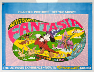 Fantasia - Re-release - 1976 - Original UK Quad Poster