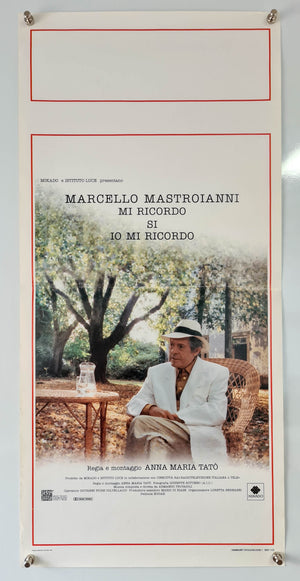 Marcello Mastroianni: I Remember (Marcello Mastroianni: mi ricordo, sì, io mi ricordo) - 1997 - Original Italian Locandina
