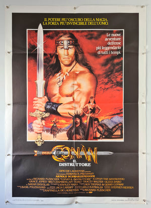 Conan The Destroyer - 1984 - Original Italian 2 Fogli
