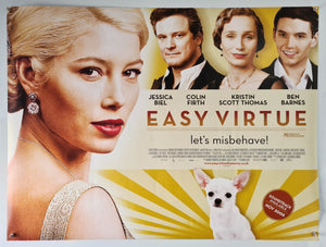 Easy Virtue - 2008 - Original UK Quad