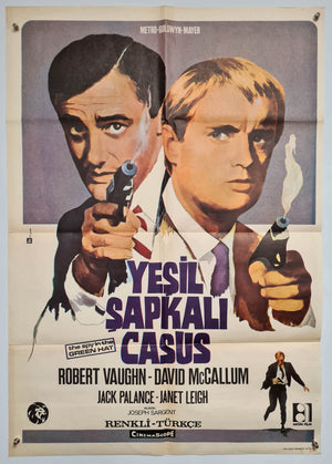 The Spy in the Green Hat (Yesil Sapkali Casus) - The Man From U.N.C.L.E - 1967 - Original Turkish Poster