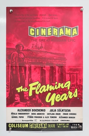 The Flaming Years - 1961 - Original Theatre Poster