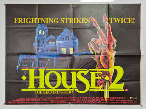 House 2: The Second Story - 1987 - Original UK Quad