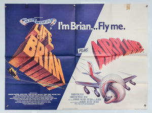 Life of Brian and Airplane - Double - 1979 - Original UK Quad