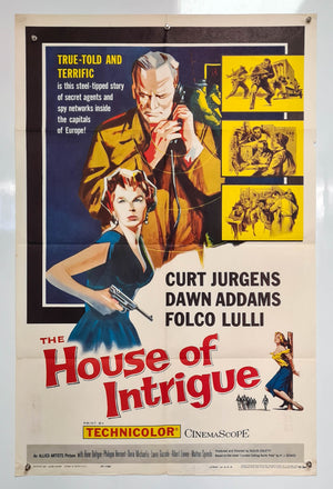 House of Intrigue  - 1959 US Release - Original US One Sheet