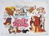 Lady and the Tramp - 1972 Re-release - Original UK Quad Poster