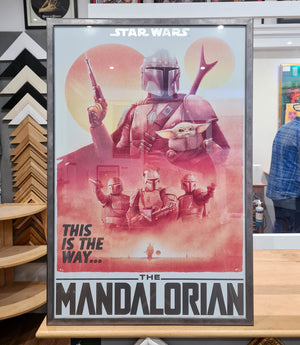 The Mandalorian - Foiled - Tom Walker - Framed Poster