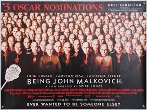 Being John Malkovich - 1999 - Original UK Quad