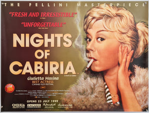 Nights of Cabiria - 1999 Reissue - Original UK Quad
