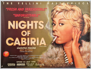 Nights of Cabiria - 1999 Reissue - Original UK Quad