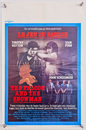 The Falcon and The Snowman (Le Jeu Du Faucon) - 1985 - Original Belgian Poster