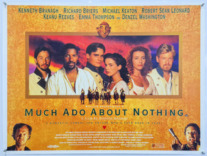 Much Ado About Nothing - 1993 - Original UK Quad