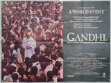 Gandhi - 1982 - Original UK Quad
