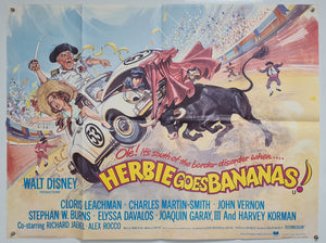 Herbie Goes Bananas - 1980 - Original UK Quad