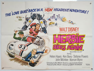 Herbie Rides Again - Original 1974 UK Quad Poster