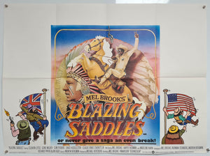Blazing Saddles - 1975 - Original UK Quad