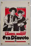 The Devil's Brother - Fra Diavolo - Laurel and Hardy - 1950s Re-release - Original Belgian Poster