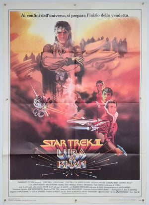 Star Trek 2: The Wrath of Khan - 1982 - Original Italian 2 Fogli