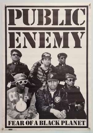 Public Enemy - Fear of a Black Planet - 1990s - Commercial Poster